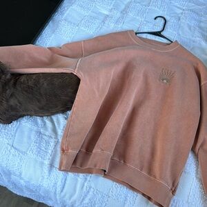 Billabong Peach Sweatshirt with Sun Graphic